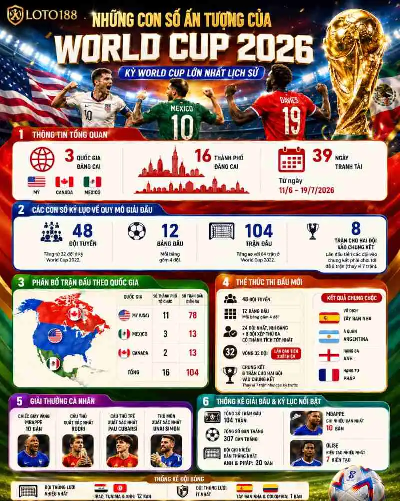 Ba quốc gia đồng đăng cai World Cup 2026