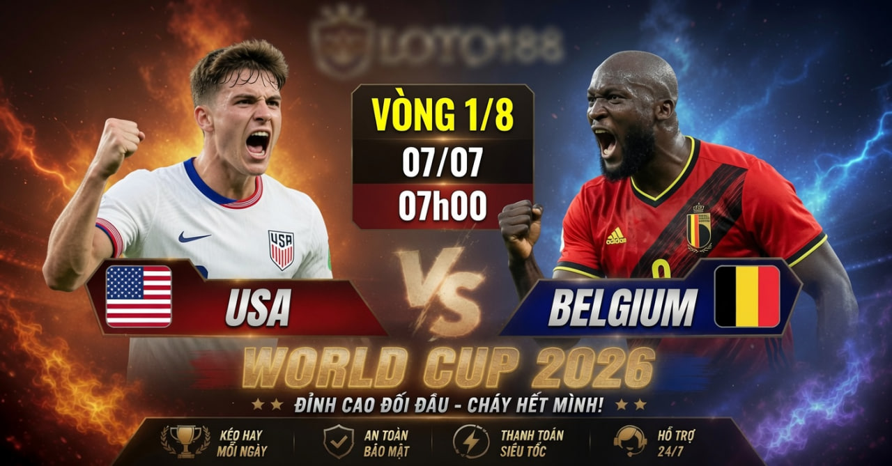 Mỹ vs Bỉ