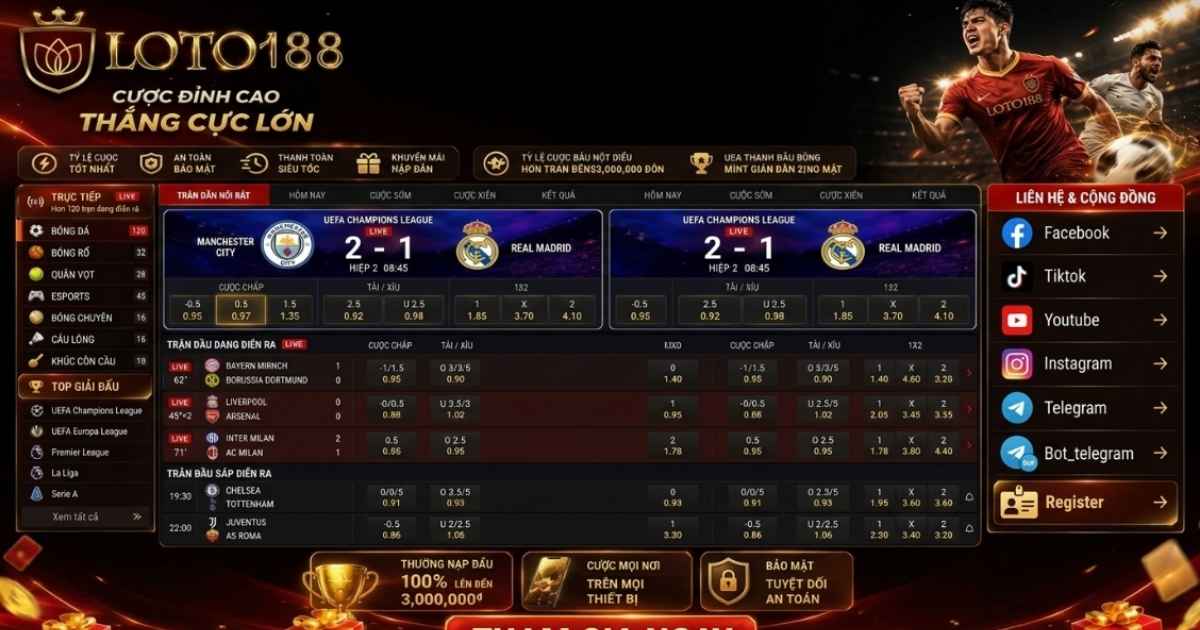 IBC2 Sports Loto188 – Cách Chơi Sảnh Thể Thao Chi Tiết