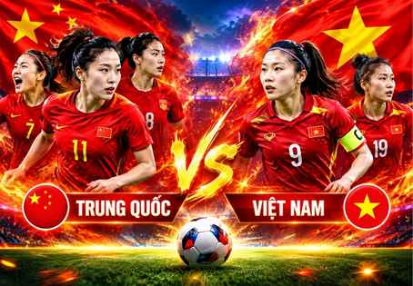 nữ Trung Quốc vs nữ Việt Nam